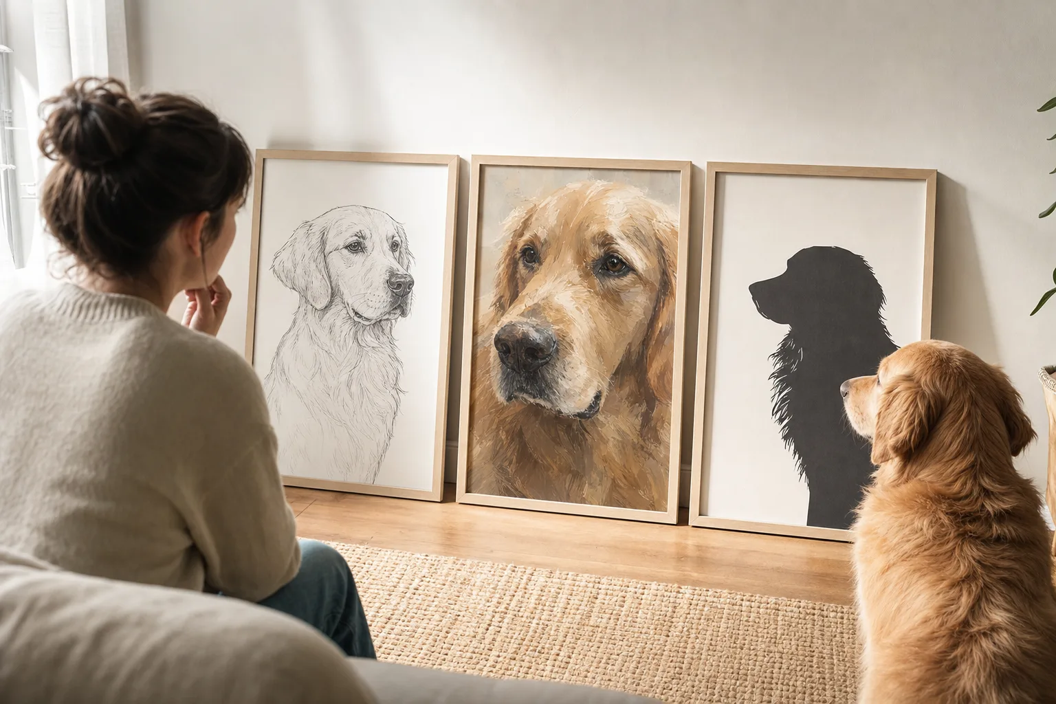 Redaktionell bild till guiden hundporträtt som poster