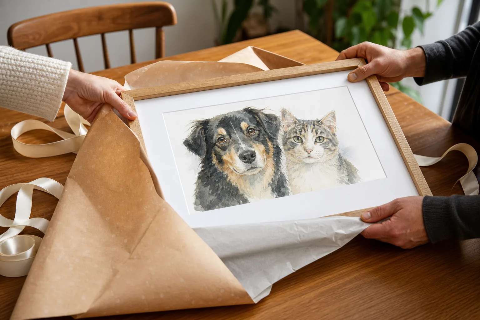 Redaktionell bild till guiden husdjursposter som present