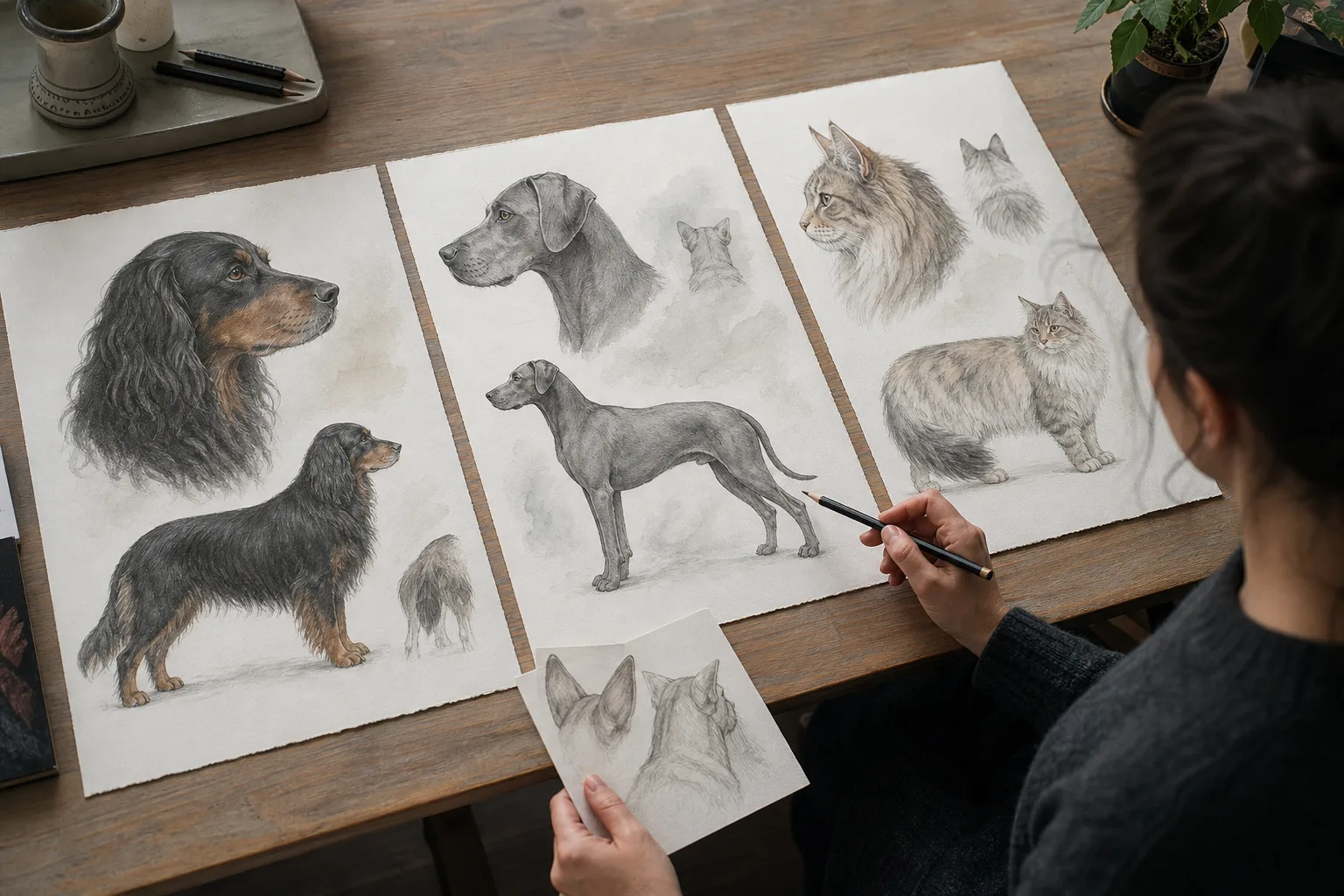 Redaktionell bild till guiden rasposters för hund och katt