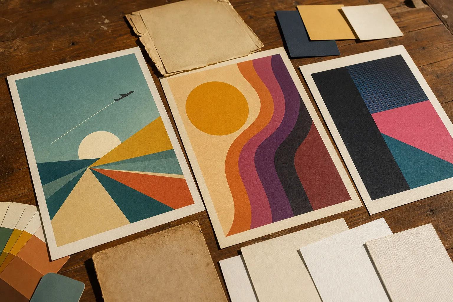 Redaktionell bild till guiden vintage- och retroposters