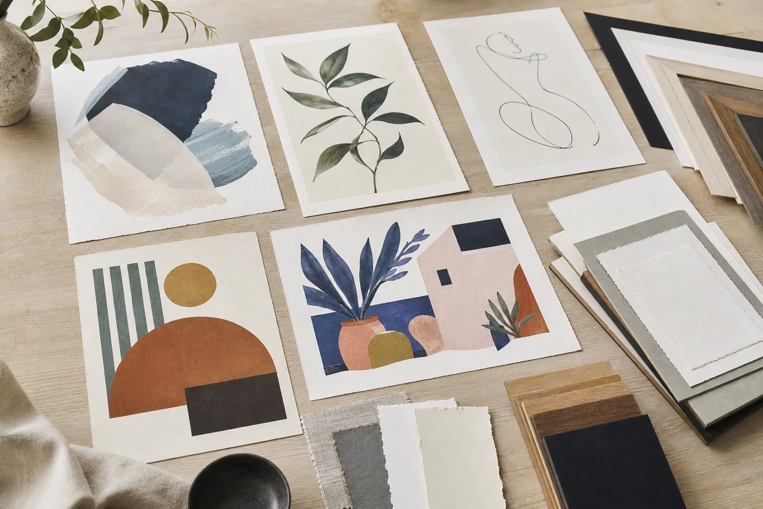 Redaktionell bild till guiden konsttryck och art prints