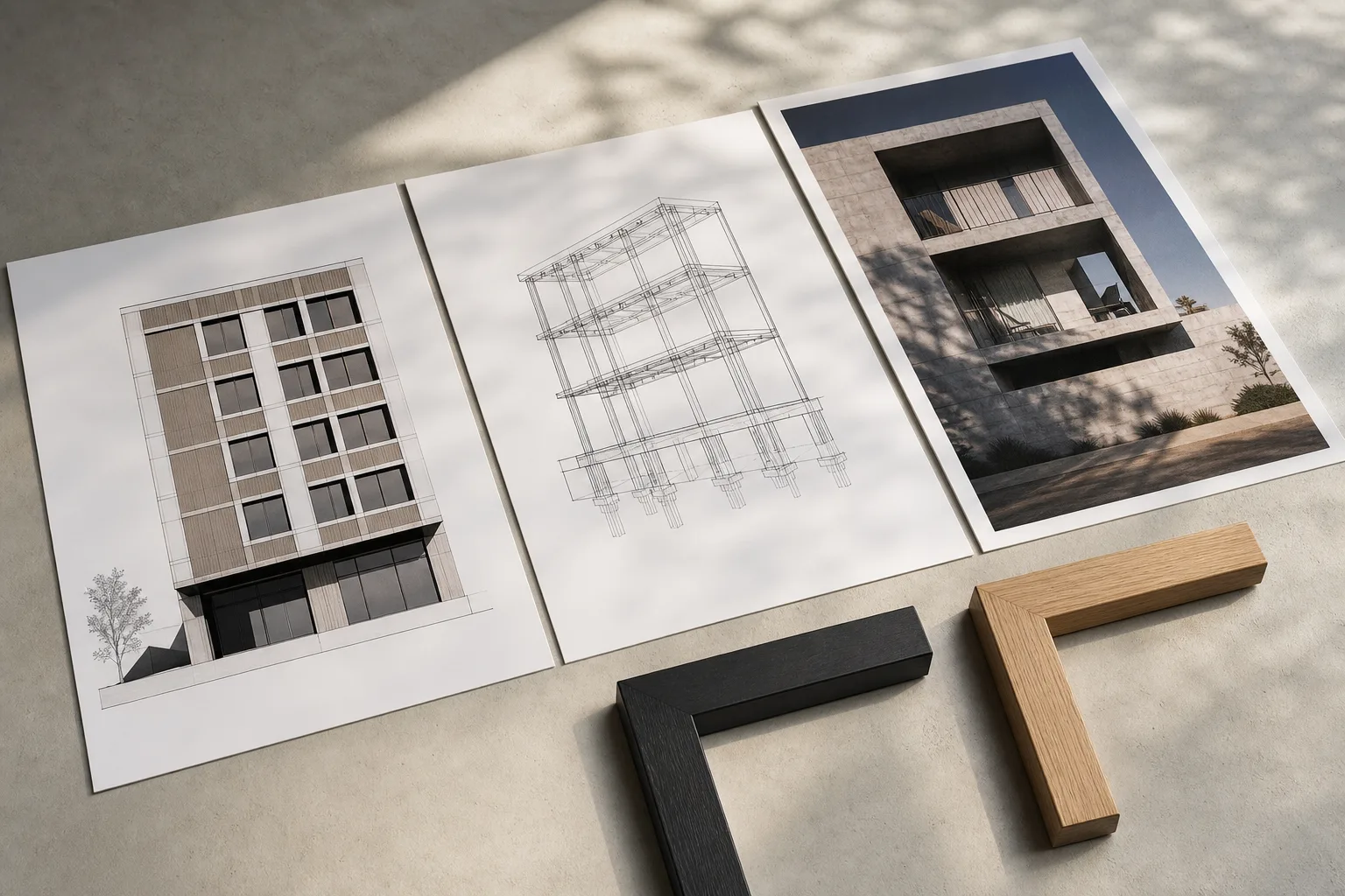 Redaktionell bild till guiden arkitekturposter för strama väggar