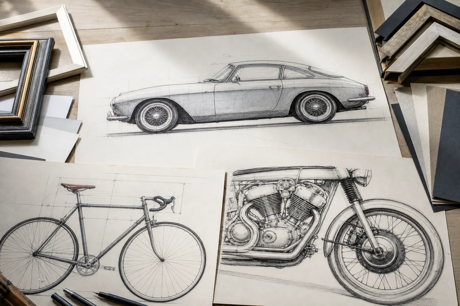 Redaktionell bild till guiden bilposter, motorcykelposter och andra fordonsmotiv