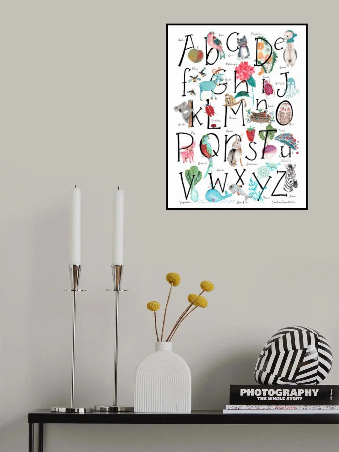 ABC illustration Poster och Canvastavla - Poster 21x30 cm