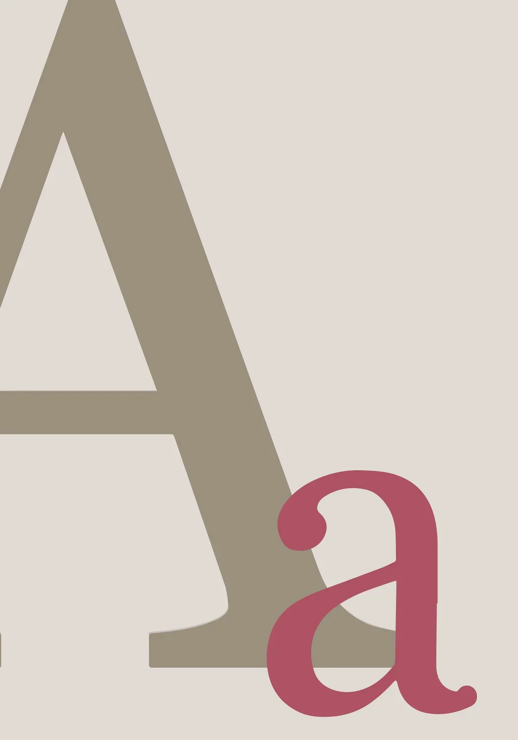 Letter A Poster och Canvastavla