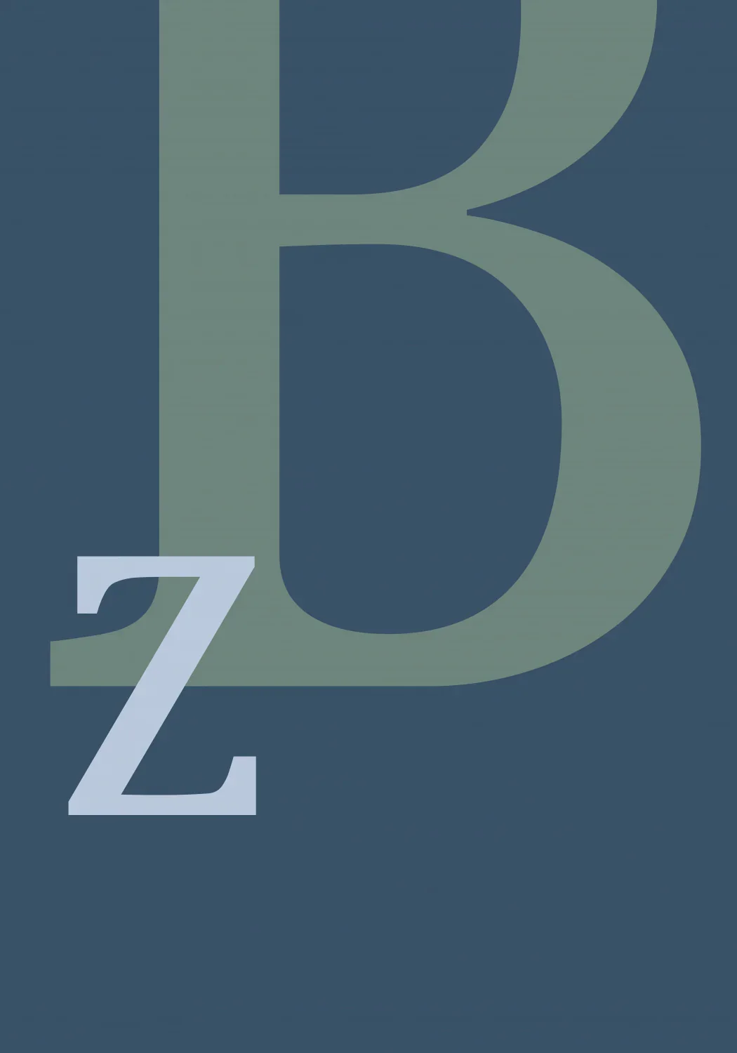 Letter B Poster och Canvastavla
