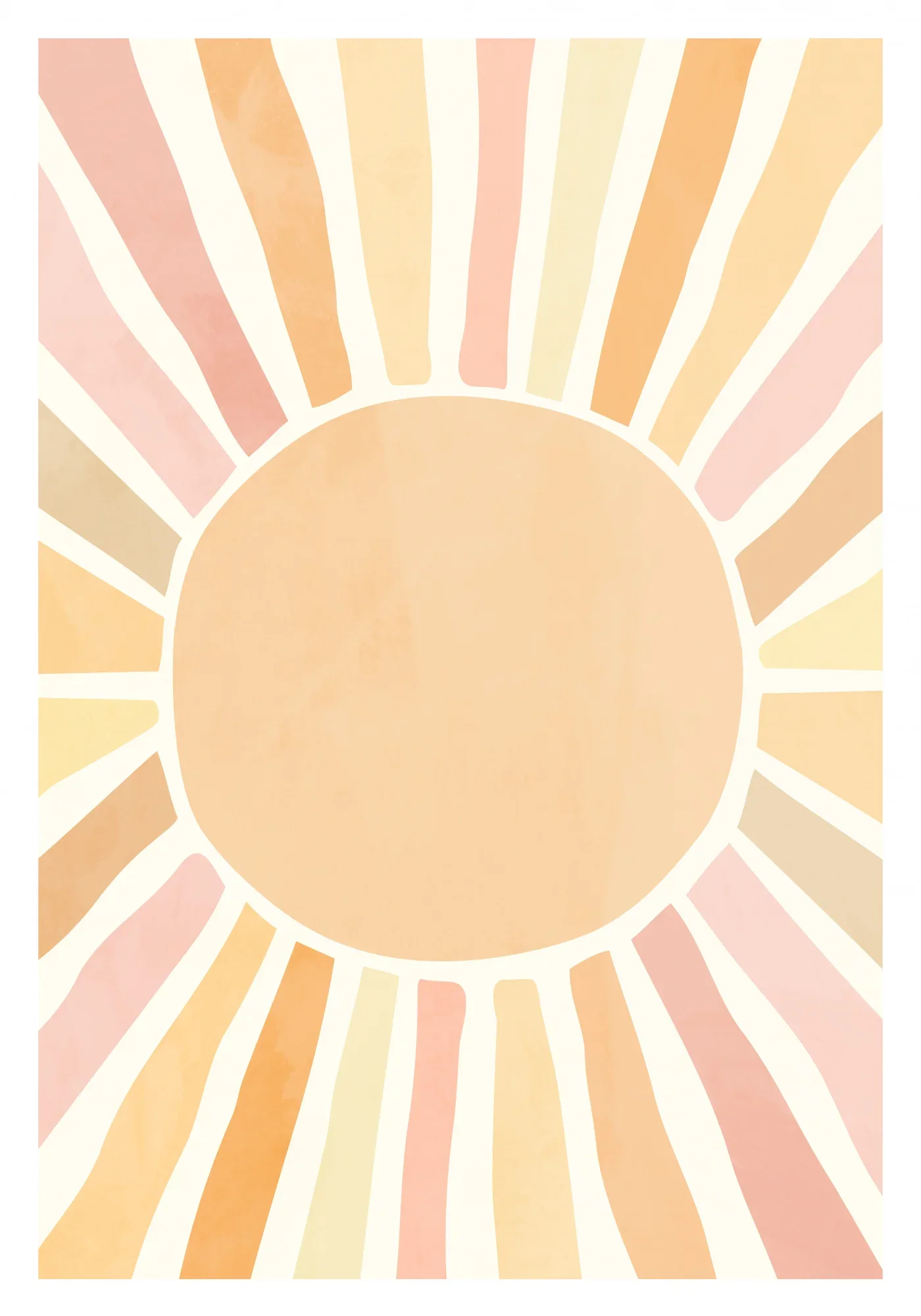 Boho sun Poster och Canvastavla