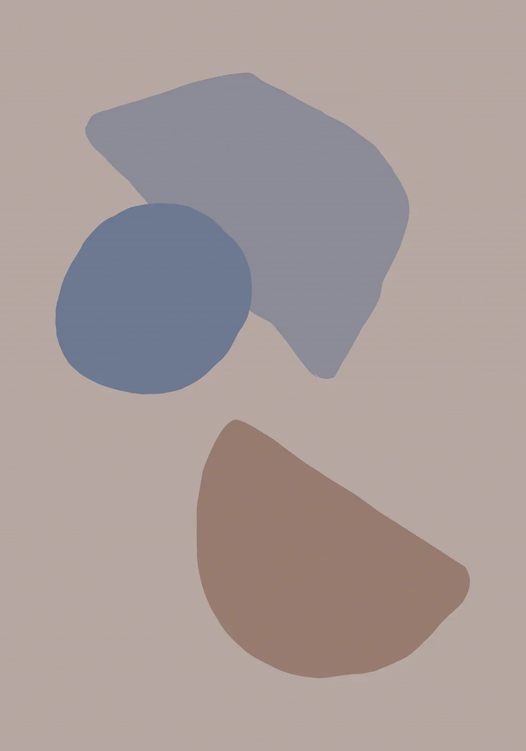 Organic Shapes 03 Poster och Canvastavla