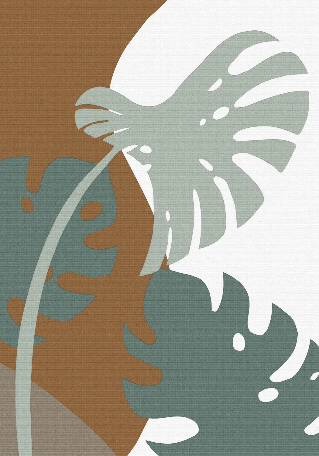 Monstera Cut Out 03 Poster och Canvastavla